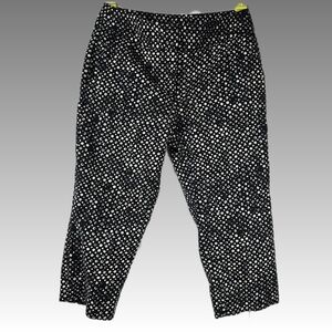 Laura Ashley Capri Polka-dot Pants